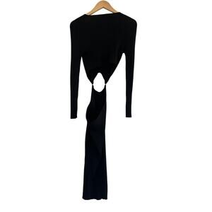House of Harlow Ribbed Maxi Cut Out  Dress Womens Small Event Whimsigoth Grunge